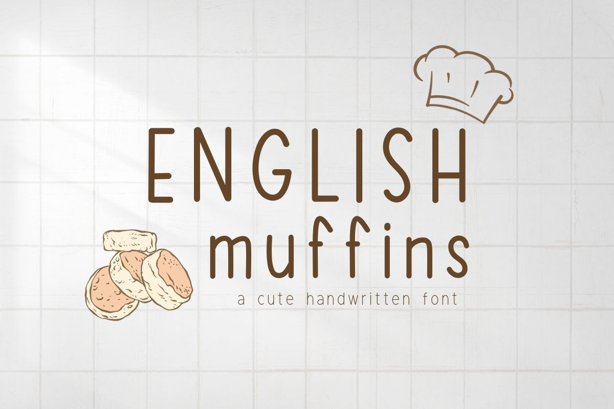 English Muffins - Handwriting Font, a Handwritten Font by ChiraaDesign