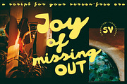 JOMO Carefree Detox Vibe Script, a Script Font by Struvictory.art (Thumbnail 2 of 8)