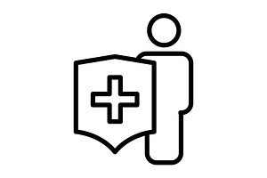 Insurance icon, an Outline Icon by Sumberpangan