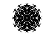 Black and White Mandala Patterns Set, a Decorative Illustration by NJ Himel (Thumbnail 99 of 101)