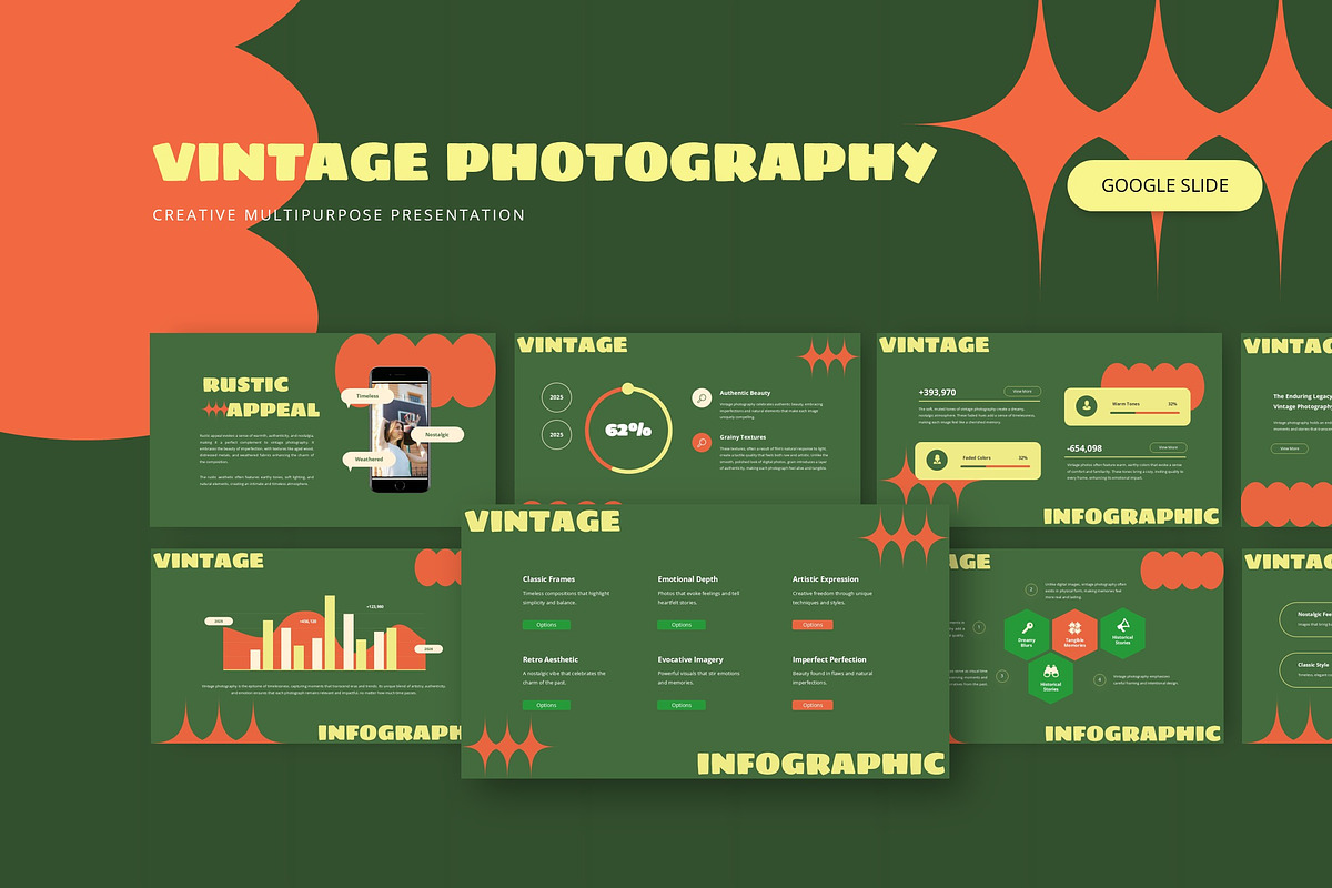 Vintage Photography - Google Slide, a Presentation Template by AQR Studio (Photo 1 of 3)
