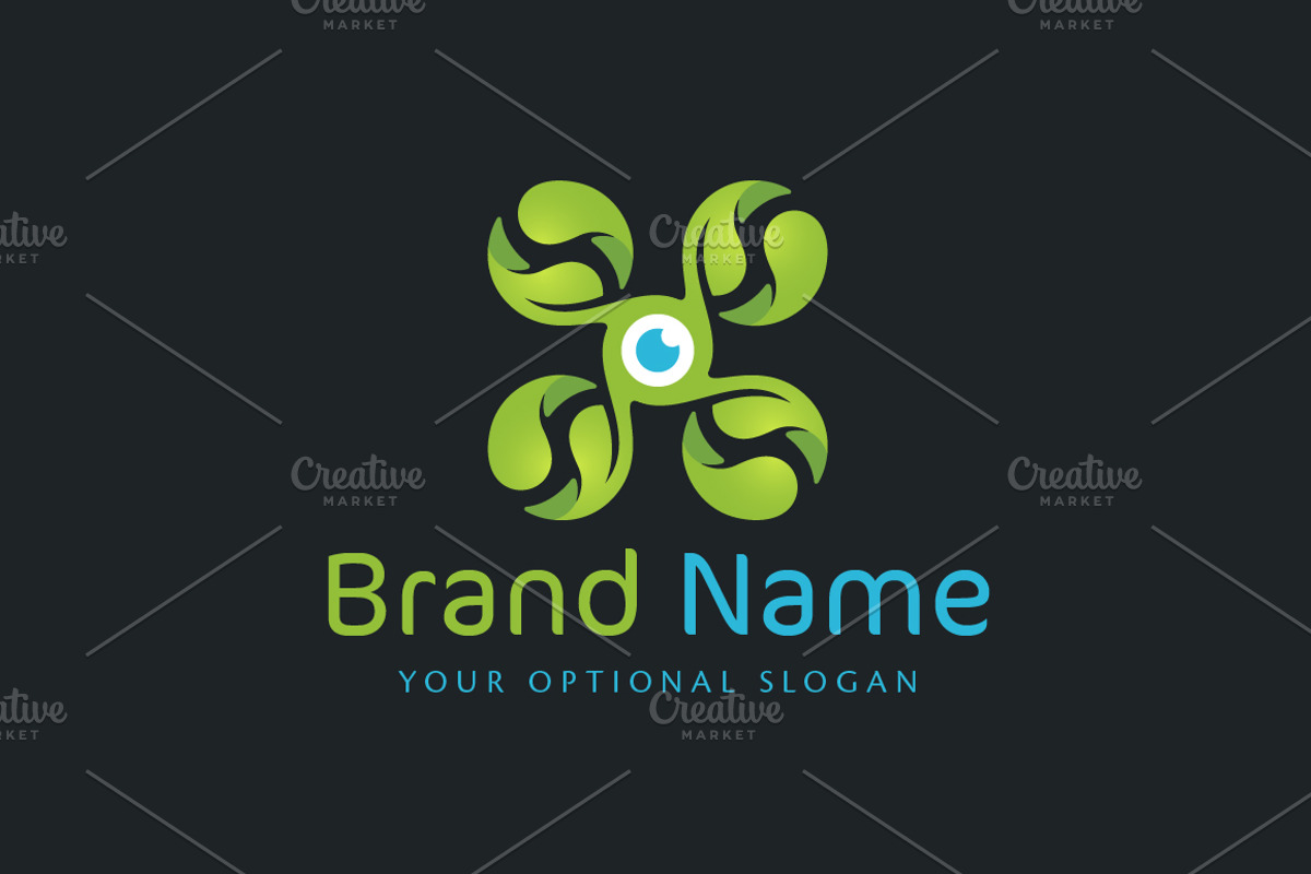 Green Drone Custom Logo, a Branding & Logo Template by ARTE MIGUEL (Photo 2 of 3)