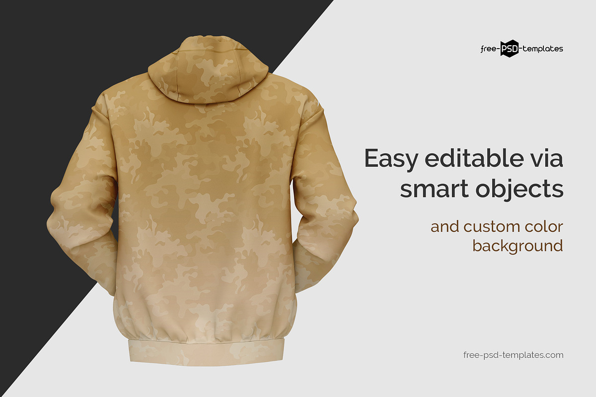 Men's Hoodie Mockup, a Hoody Mockup by Free-PSD-Templates (Photo 2 of 4)