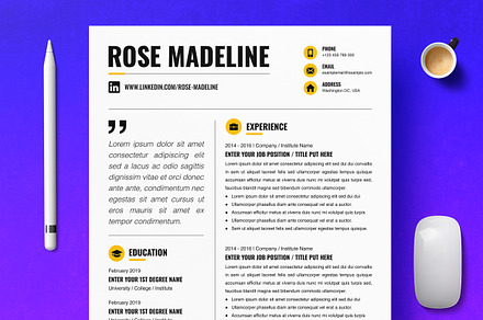Professional Simple Resume Template, a Resume Template by ResumeInventor