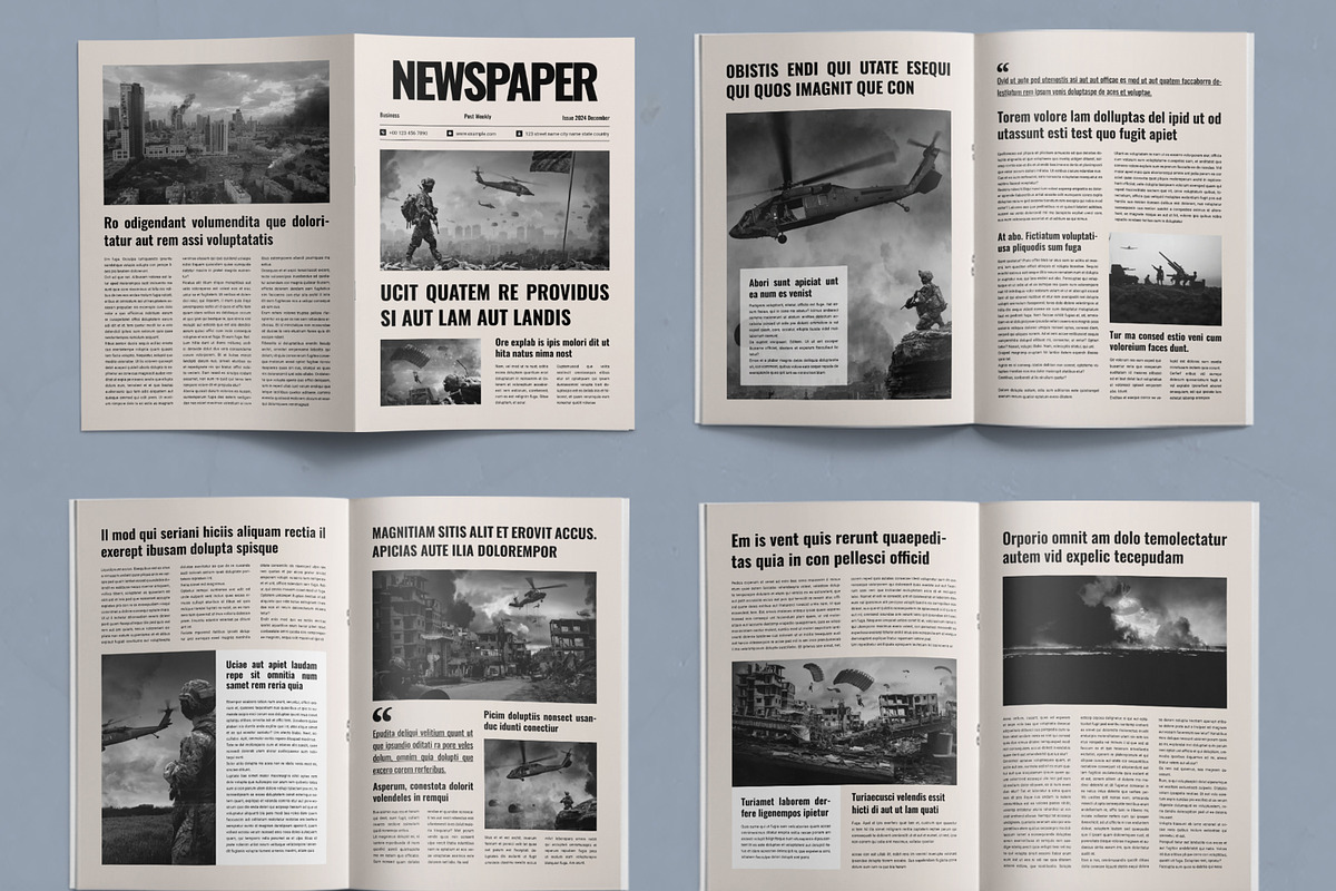 Newsletter Magazine Design Layout