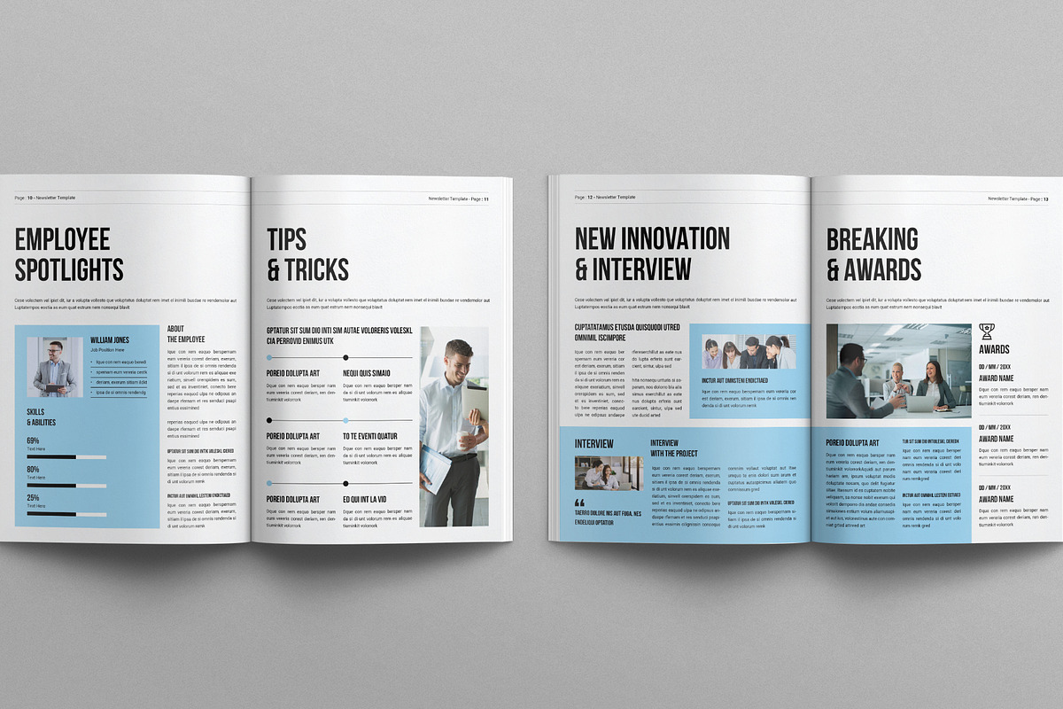 Newsletter Template, a Brochure Template by E-Type (Photo 5 of 7)