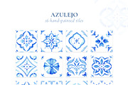 Azulejo Azure. Watercolor collection, a Decorative Illustration by Liliia Polos Illustration (Thumbnail 3 of 11)