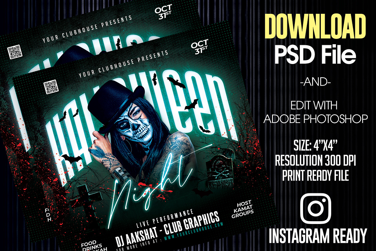 Halloween Flyer, a Templates & Theme by MithilaCreation (Photo 2 of 6)