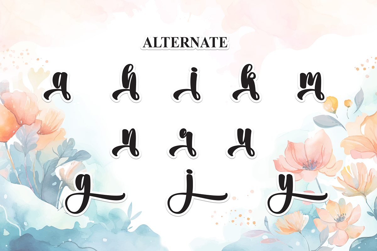 Simple Angela | Script Font, a Handwritten Font by Scratchones (Photo 8 of 9)