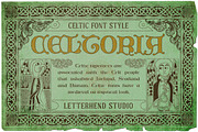 Celtoria Celtic Font Style, a Blackletter Font by Letterhend Studio (Thumbnail 1 of 9)