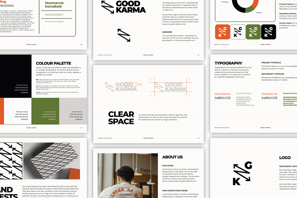 Clothing Brand Guidelines Template preview 3