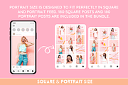 Peach Pink Instagram Templates, a Social Media Template by SunshineStudioBoutique (Thumbnail 3 of 12)