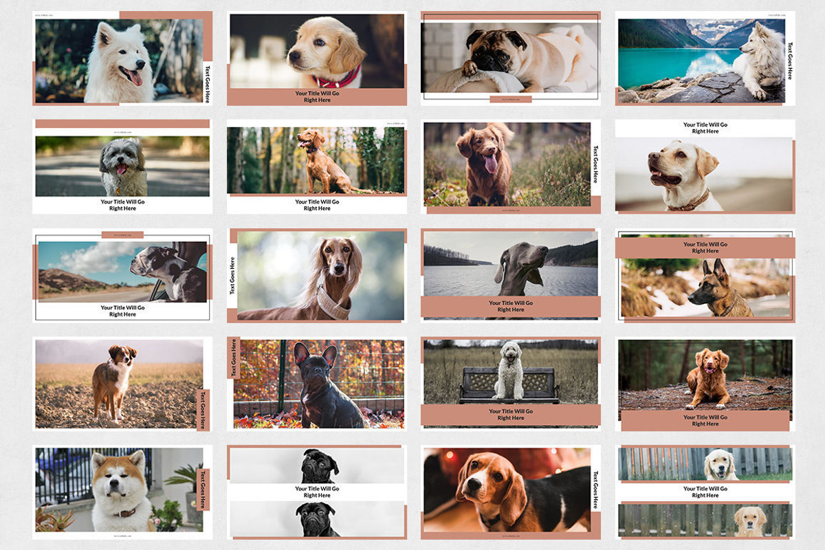 Dogs Facebook Posts, a Social Media Template by Social Corner Graphics