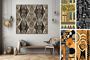 81 African Abstract Seamless Pattern