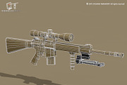 Mk12 sniper rifle, an Object 3D Model by Tartino 3D models (Thumbnail 6 of 7)