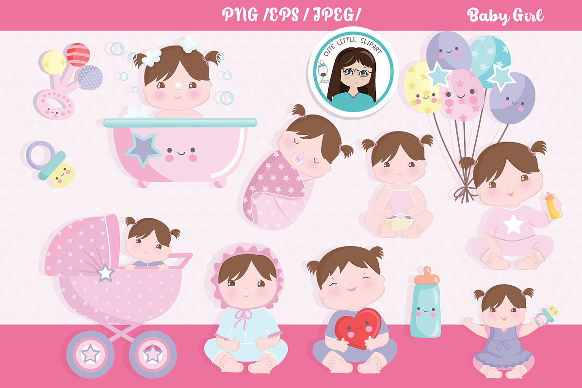 Baby boy clipart, an Illustration by Cute Little Workshop (Photo 1 of 3)
