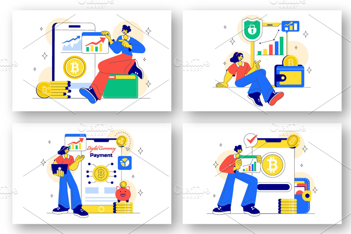 10 Digital Currency Payment, a Finance Illustration by denayunebgt (Photo 3 of 4)