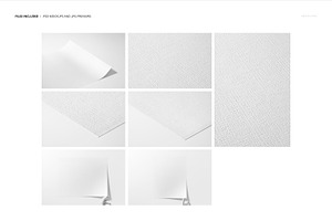 Canvas Paper Mockup Set