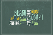 Sanderling Textured Font, a Script Font by Lettering Supply Co. (Thumbnail 12 of 17)
