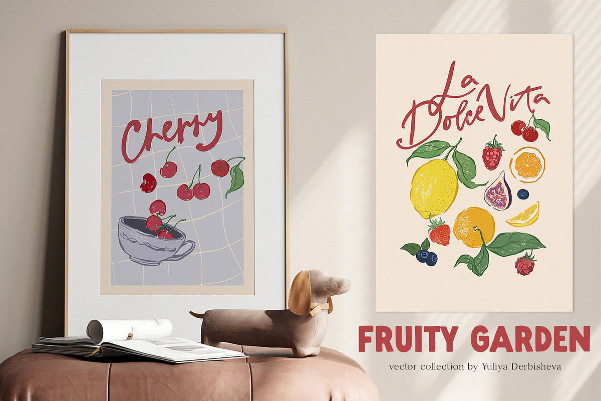 Fruit illustration vector poster, an Object Graphic by Yuliya Derbisheva (Photo 6 of 10)