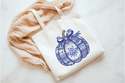 Chinoiserie Pumpkin Png, Sublimation, an Illustration by Watercolor design (Thumbnail 2 of 3)