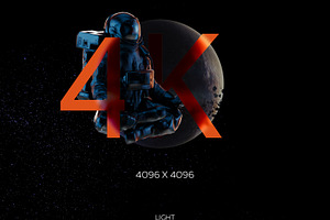 3D Mockup Space Astronaut 25