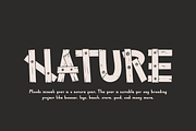 Woods Misoeh - Nature Font, a Sans Serif Font by Iqsiart Studio (Thumbnail 2 of 7)