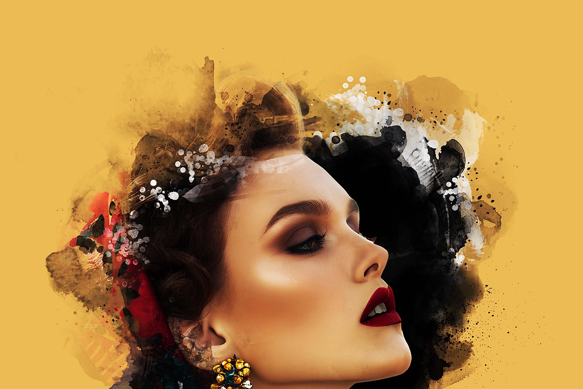 Soul Ink Mixed Media Portrait Action, an Action Add-On by MRI STUDIO (Photo 18 of 18)