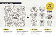 Father's Day Clipart & Labels, an Illustration by insemar (Thumbnail 3 of 4)
