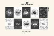 Back to School vector clipart set, an Education Illustration by VerAna (Thumbnail 9 of 14)