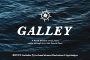Galley Font + Logo Badges, a Serif Font by Midnight Grim (Thumbnail 1 of 5)
