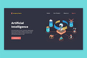 3D AI Illustration, a Scene 3D Model by Flat Icons (Thumbnail 3 of 6)