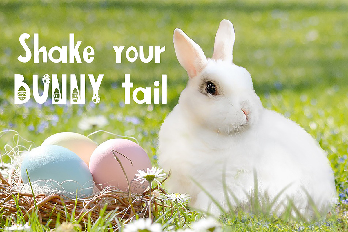 Egg Hunt-decorated font, a Font by Astarte_design (Photo 2 of 6)