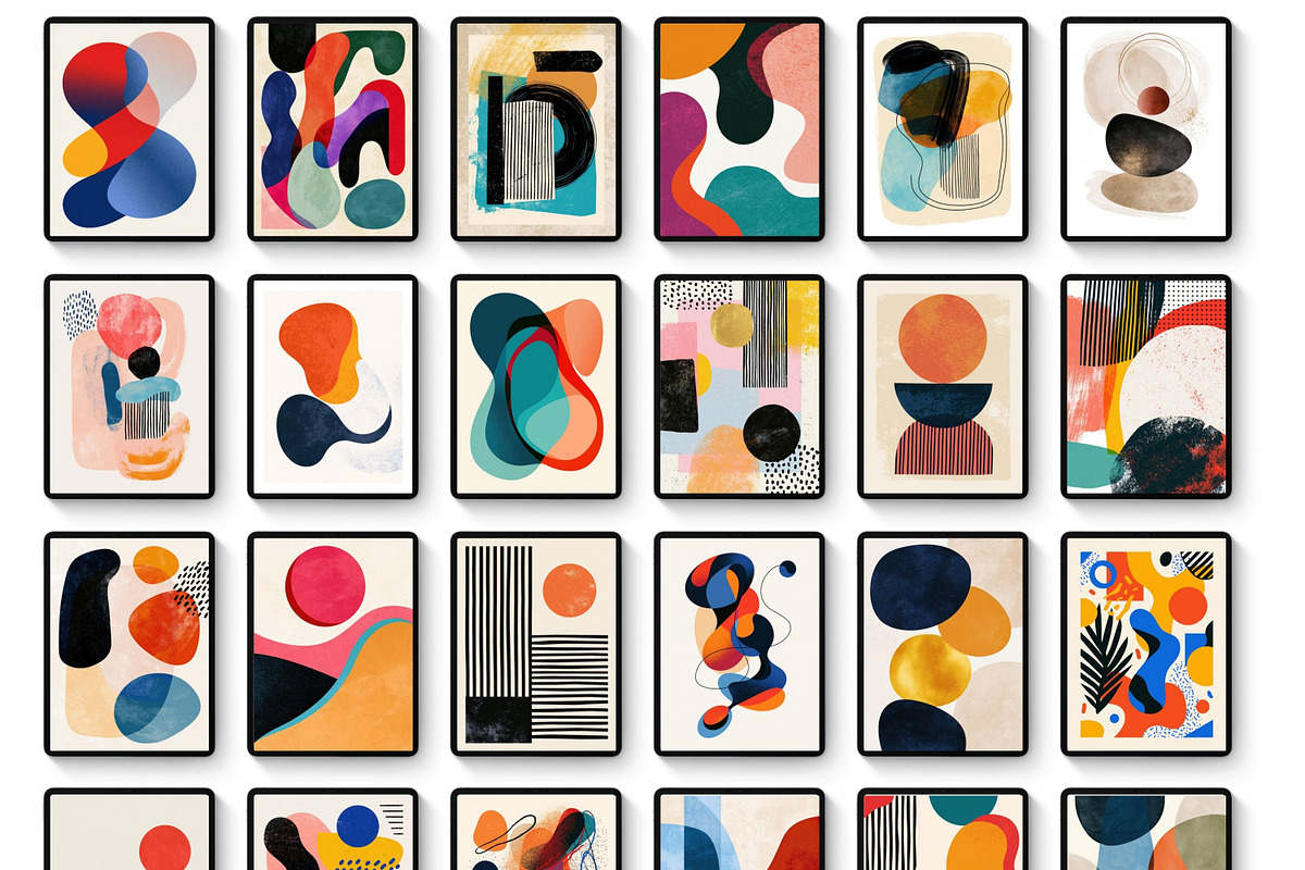 100+ Abstract Wall Art Prints, a Decorative Illustration by Selenique Studio (Photo 13 of 13)