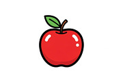 Apple Fruit Vector Icon Bundle, an Illustration by musafir_fashion (Thumbnail 47 of 49)