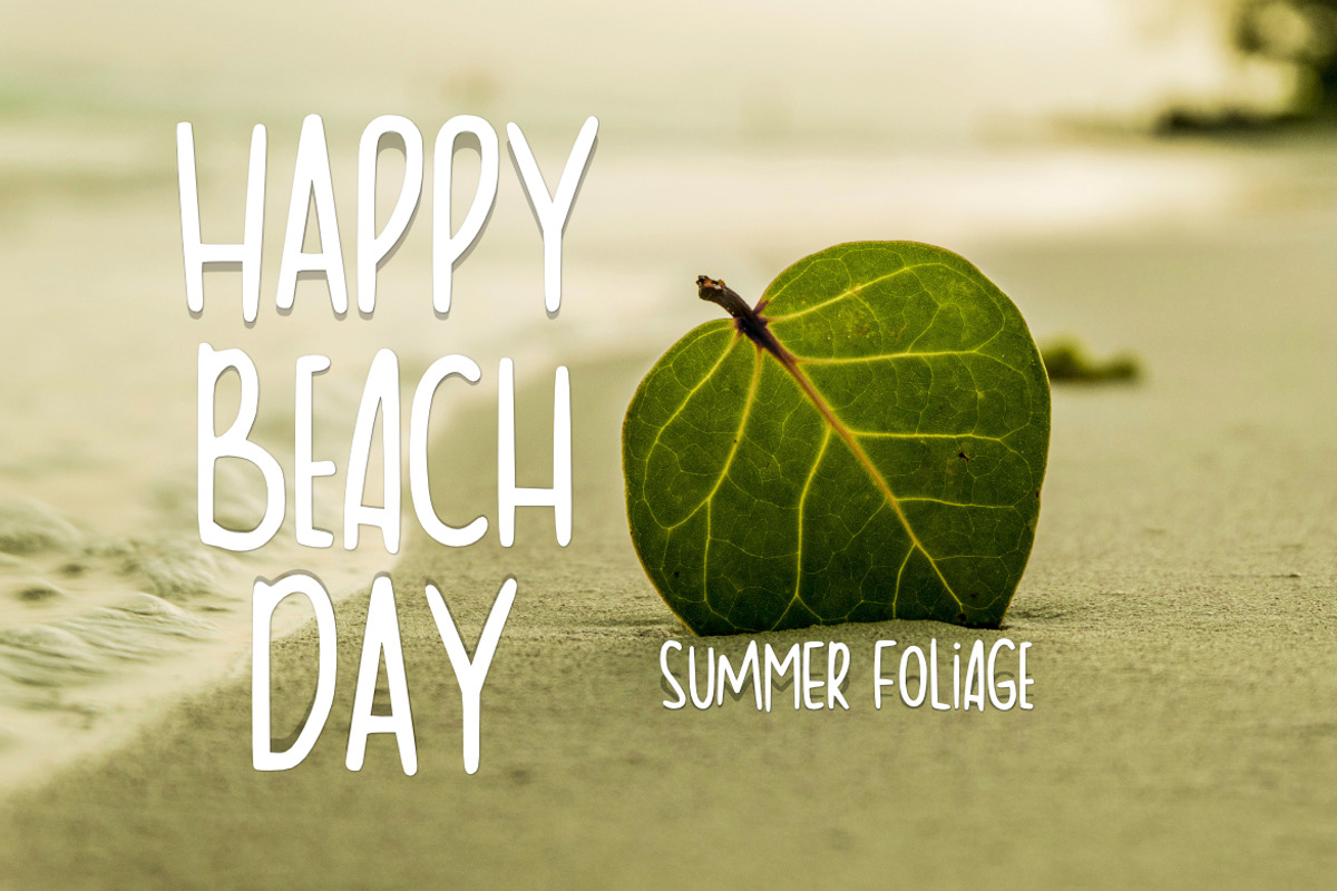Summer Foliage Font preview 3
