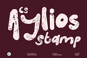 CS Aylios Stamp, a Sans Serif Font by Craft Supply Co. (Thumbnail 1 of 8)