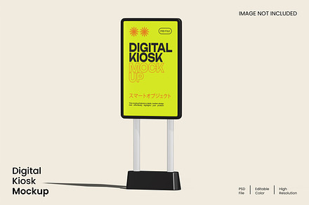 Digital Kiosk Mockup, an Advertising Mockup by Unerispace