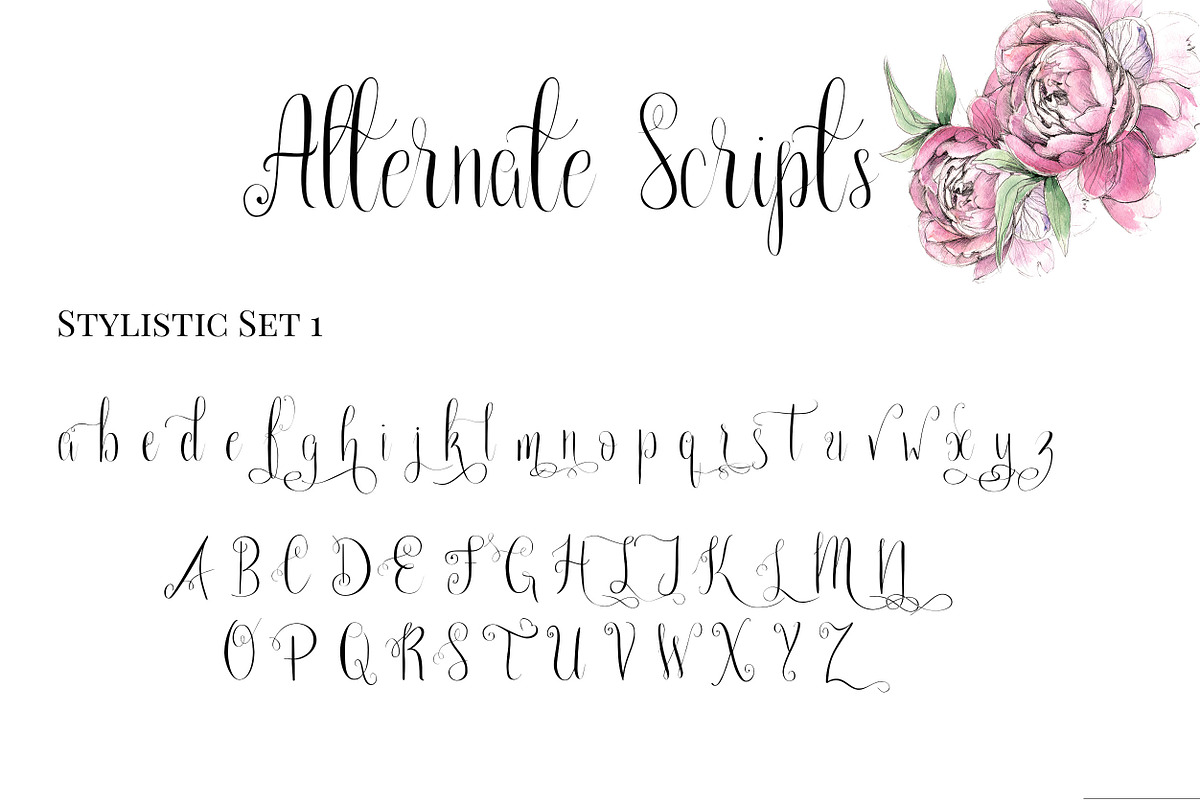 Paris in the Springtime font preview 7