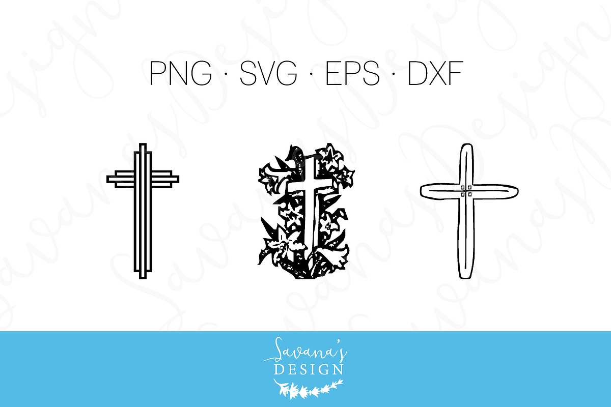 Cross SVG, EPS, DXF Cut Files, a Decorative Illustration by SavanasDesign (Photo 5 of 5)