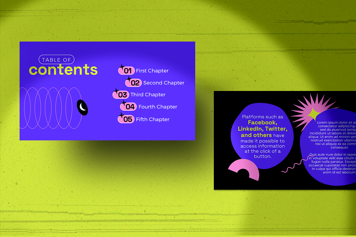 Glitch Gaze Pitch Deck Template, a Presentation Template by theBrandLab.io (Photo 5 of 7)