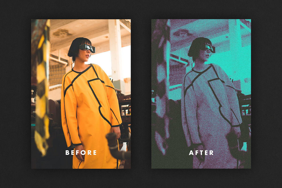 Grunge Halftone Photo Effect, a Layer Style Add-On by Design Squad (Photo 4 of 7)