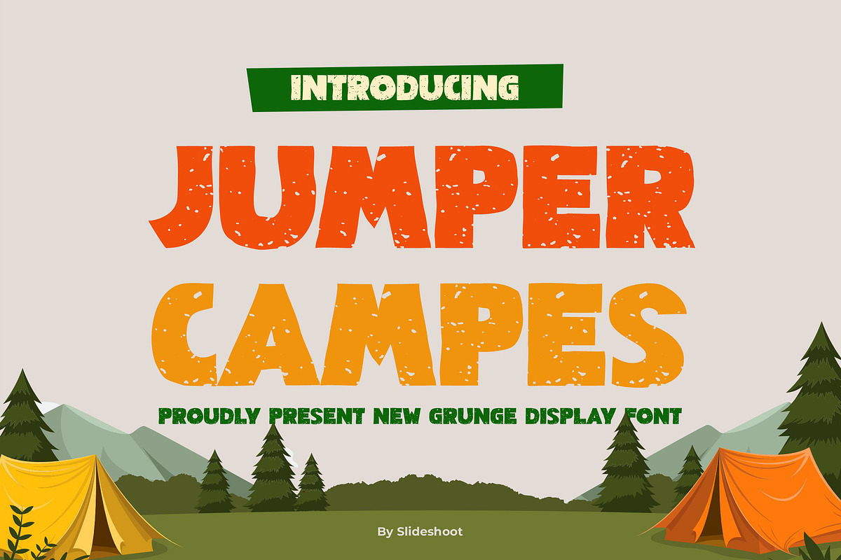 Jumper Campes || Display Font, a Sans Serif Font by Idea Studio (Photo 1 of 5)