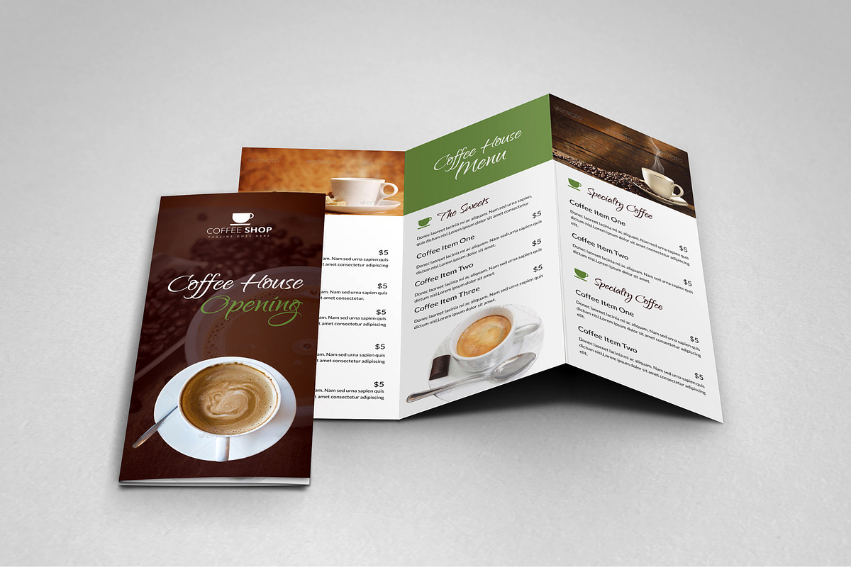 Coffee Shop Restaurant Template v2, a Brochure Template by JanySultana (Photo 4 of 7)