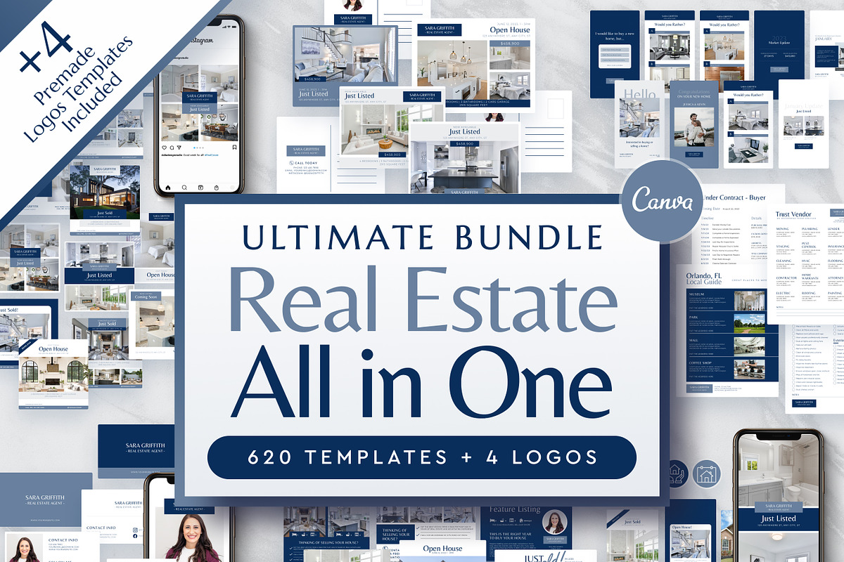 Marketing Kit for Real Estate Canva, a Social Media Template by Modo Design Studio (Photo 1 of 9)