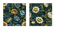 Seamless William Morris Pattern