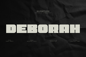DEBORAH MODERN DISPLAY FONT