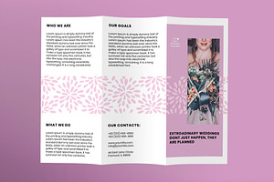 Wedding Planner Brochure Trifold