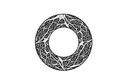 Hand Drawn Wreath Frame Bundle, an Illustration by yasushie (Thumbnail 3 of 51)