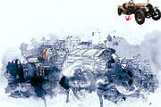 Watercolor Mixed Media Art Effect, an Action Add-On by Photoshop Action (Thumbnail 7 of 12)
